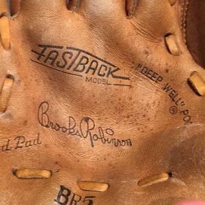 Vintage Rawlings leather Brooks Robinson BR5 old baseball glove LH Left Handed